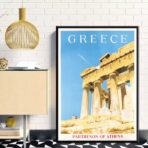 affiche grèce vintage