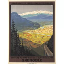 grenoble vintage poster