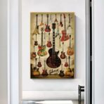 affiche guitare vintage