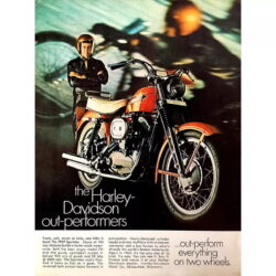 affiche harley davidson vintage