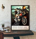 affiche harley davidson vintage