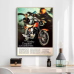 affiche harley davidson vintage