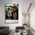 affiche harley davidson vintage