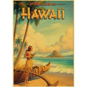 affiche hawaii