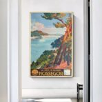 affiche hossegor vintage