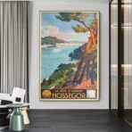 affiche hossegor vintage