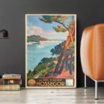 affiche hossegor vintage