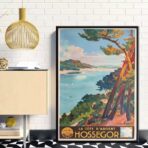 affiche hossegor vintage