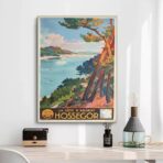 affiche hossegor vintage