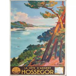 poster hossegor vintage