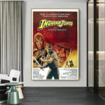affiche indiana jones et le template maudit