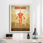 affiche iron man vintage