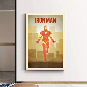 affiche iron man vintage