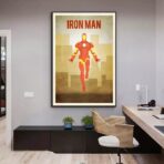 affiche iron man vintage