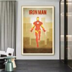 affiche iron man vintage