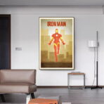 affiche iron man vintage