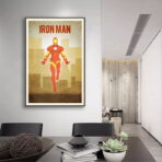 affiche iron man vintage