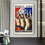 affiche jeux olympiques vintage