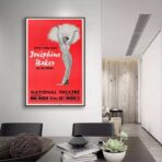 affiche joséphine baker vintage