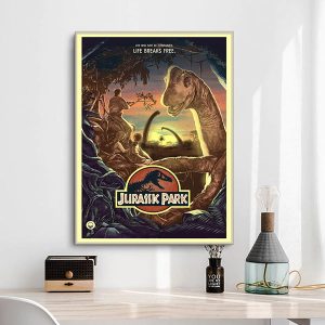 affiche jurassic park vintage