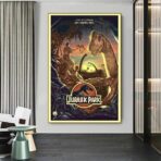 affiche jurassic park vintage