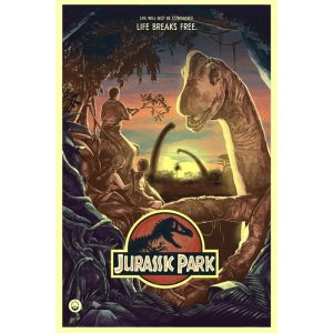 affiche jurassic park vintage