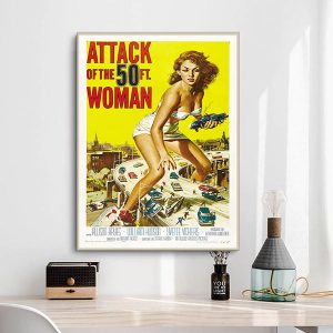 Affiche Film L'Attaque De La Femme de 50 Pieds