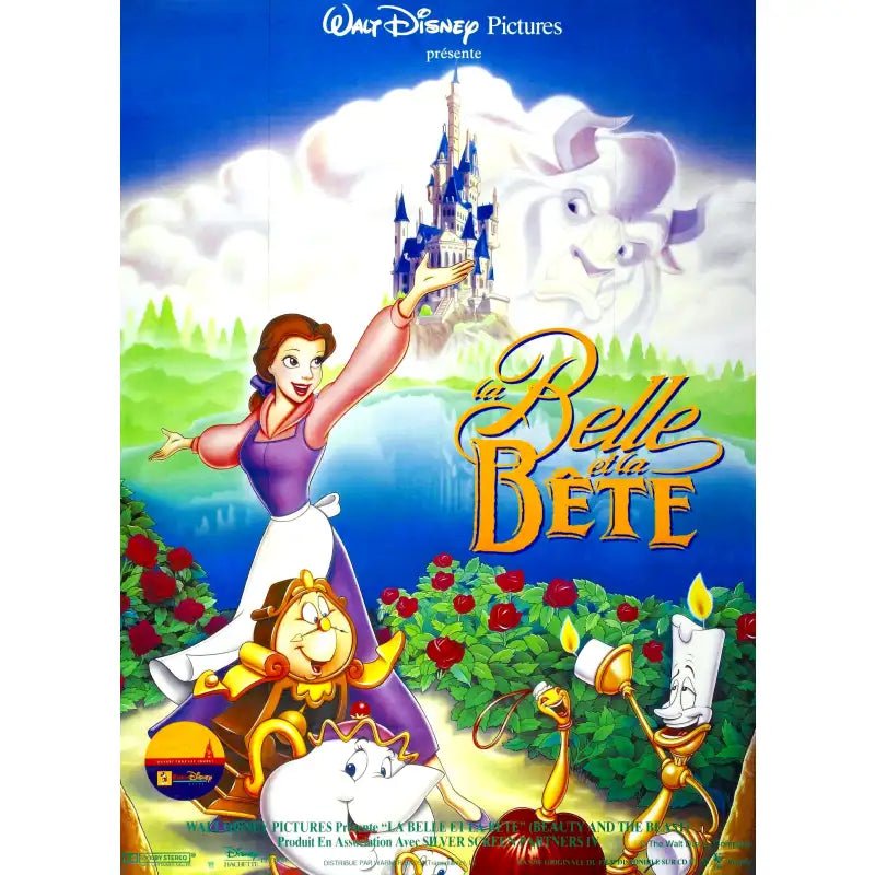 affiche-la-belle-et-la-tete-disney affiche la belle et la bête disney