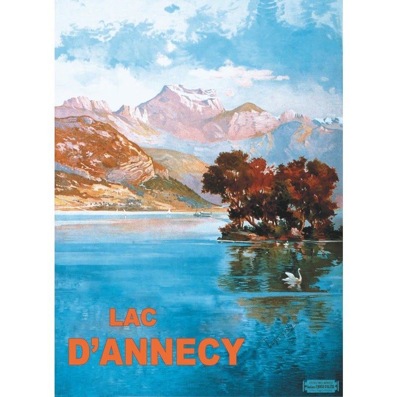 lake dannecy poster lake dannecy poster