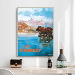 affiche lac d'annecy