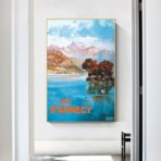 affiche lac d'annecy