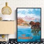affiche lac d'annecy