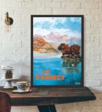 affiche lac d'annecy