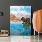 affiche lac d'annecy