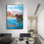 affiche lac d'annecy