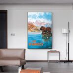 affiche lac d'annecy
