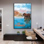 affiche lac d'annecy