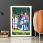 affiche landes vintage