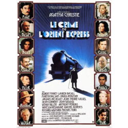 affiche le crime de l'orient express