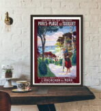 affiche le touquet vintage
