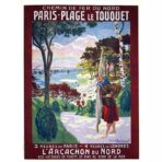 poster le touquet vintage