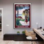 affiche le touquet vintage