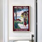 affiche le touquet vintage