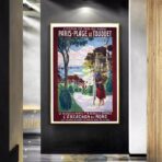 affiche le touquet vintage