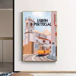 affiche lisbonne vintage