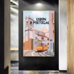 affiche lisbonne vintage
