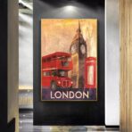 affiche londres vintage
