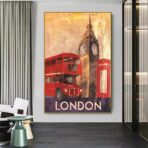 affiche londres vintage