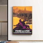 affiche lyon vintage