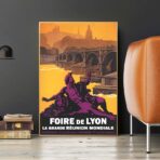 affiche lyon vintage
